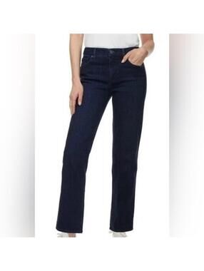 Hudson Jeans Womens 12 Obscurity Blue Midrise Straight Stretch Denim 12/32